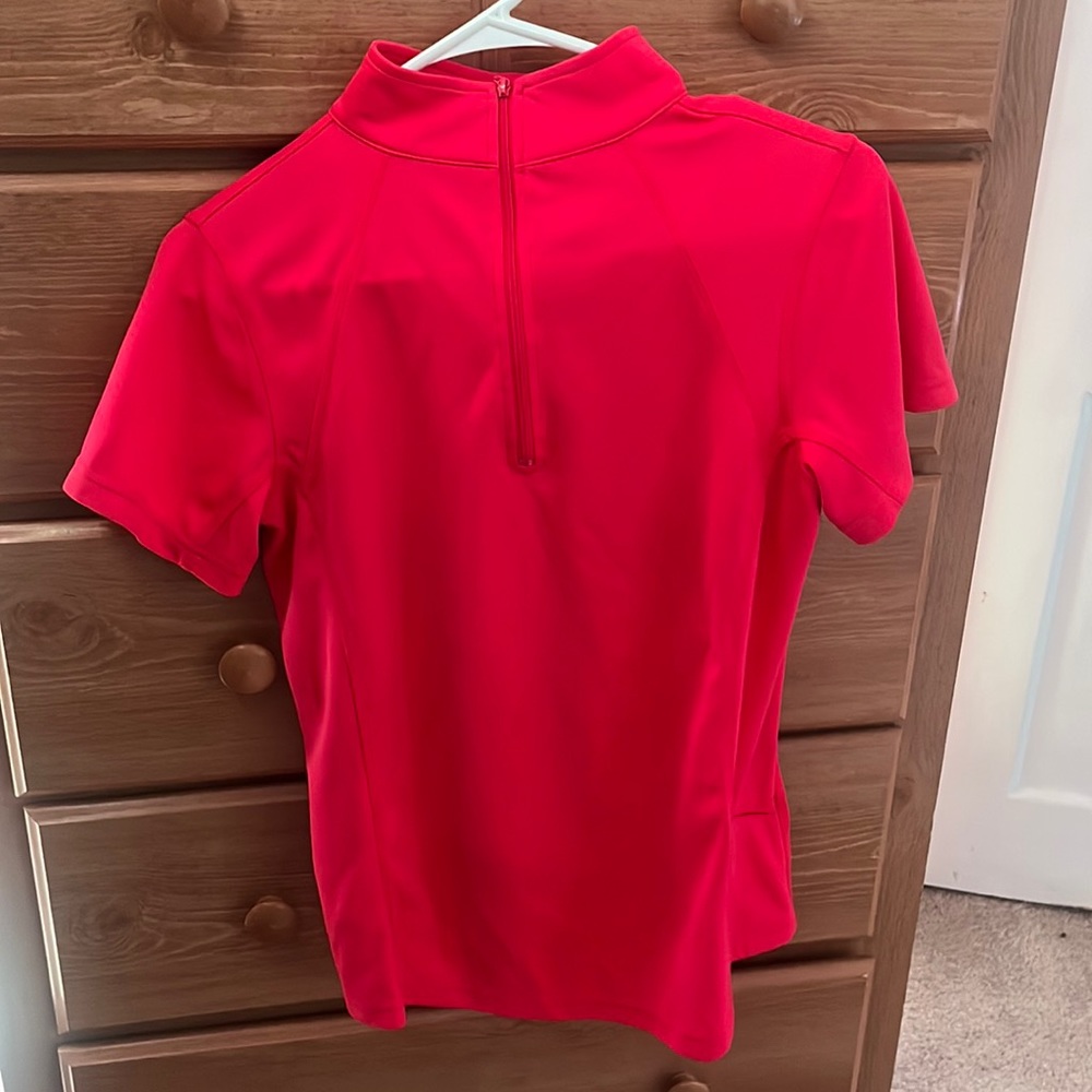 Hot Pink Riding Shirt, Zip Up